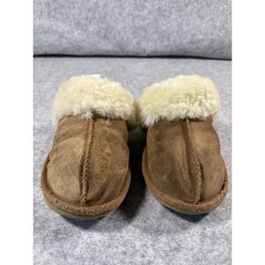 Ugg Women's Disquette Slipper‎ Chestnut Suede 1 Inch Platform Size 4